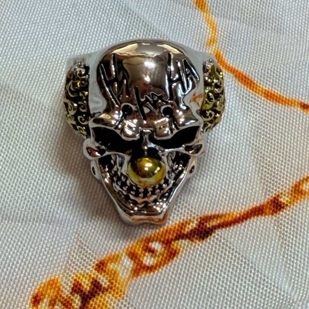Joker Skull Ring Halloween Men's Jewelry